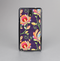 The Dark Purple & Colorful Floral Pattern Skin-Sert Case for the Samsung Galaxy Note 3