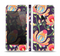 The Dark Purple & Colorful Floral Pattern Skin Set for the Apple iPhone 5