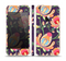 The Dark Purple & Colorful Floral Pattern Skin Set for the Apple iPhone 5s
