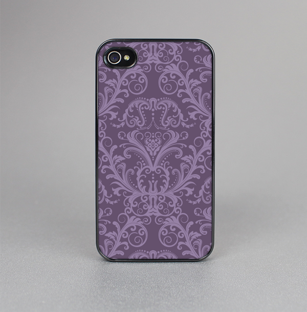 The Dark Purple Delicate Pattern Skin-Sert for the Apple iPhone 4-4s Skin-Sert Case