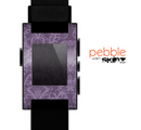 The Dark Purple Delicate Pattern Skin for the Pebble SmartWatch