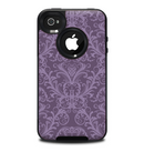 The Dark Purple Delicate Pattern Skin for the iPhone 4-4s OtterBox Commuter Case