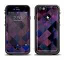 The Dark Purple Highlighted Tile Pattern Apple iPhone 6/6s Plus LifeProof Fre Case Skin Set