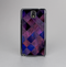 The Dark Purple Highlighted Tile Pattern Skin-Sert Case for the Samsung Galaxy Note 3