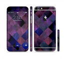 The Dark Purple Highlighted Tile Pattern Sectioned Skin Series for the Apple iPhone 6s Plus