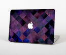 The Dark Purple Highlighted Tile Pattern Skin for the Apple MacBook Air 13"
