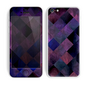 The Dark Purple Highlighted Tile Pattern Skin for the Apple iPhone 5c