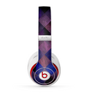 The Dark Purple Highlighted Tile Pattern Skin for the Beats by Dre Studio (2013+ Version) Headphones