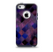 The Dark Purple Highlighted Tile Pattern Skin for the iPhone 5c OtterBox Commuter Case