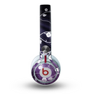 The Dark Purple Light Arrays with Glowing Vines Skin for the Beats by Dre Mixr Headphones