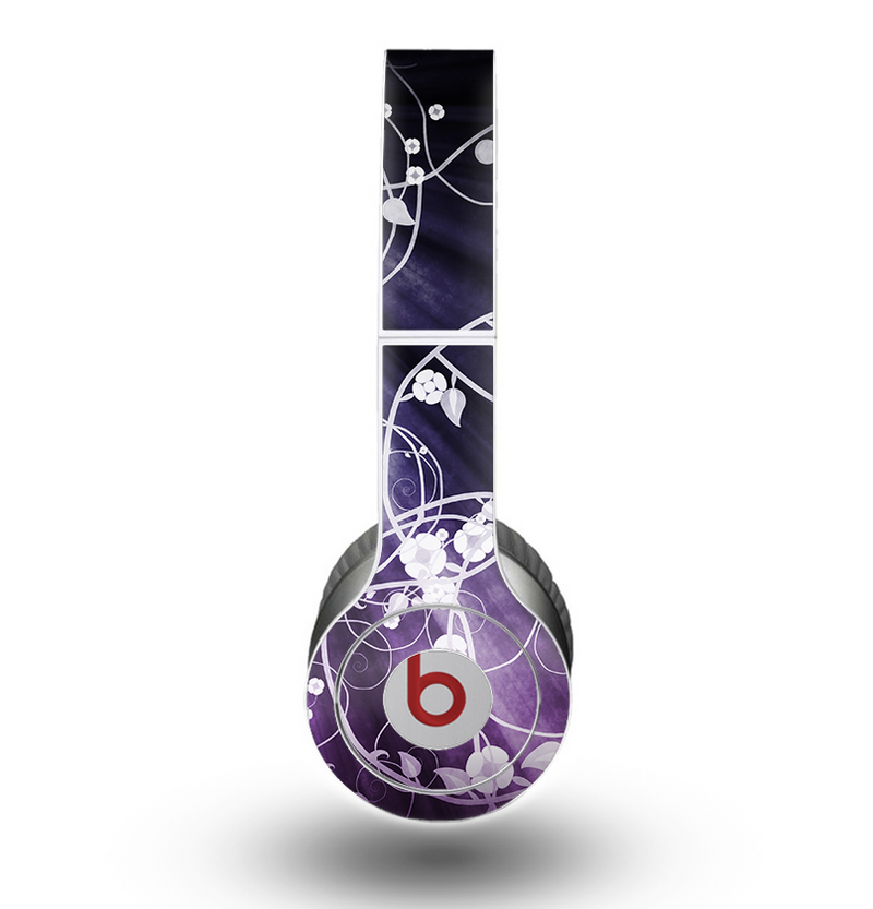 The Dark Purple Light Arrays with Glowing Vines Skin for the Beats by Dre Original Solo-Solo HD Headphones