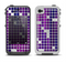 The Dark Purple Squares Pattern Apple iPhone 4-4s LifeProof Fre Case Skin Set