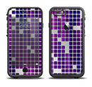 The Dark Purple Squares Pattern Apple iPhone 6/6s LifeProof Fre Case Skin Set