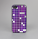 The Dark Purple Squares Pattern Skin-Sert for the Apple iPhone 4-4s Skin-Sert Case