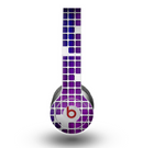 The Dark Purple Squares Pattern Skin for the Beats by Dre Original Solo-Solo HD Headphones