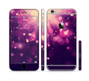 The Dark Purple with Desending Lightdrops Sectioned Skin Series for the Apple iPhone 6s Plus