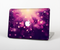 The Dark Purple with Desending Lightdrops Skin Set for the Apple MacBook Pro 15" with Retina Display