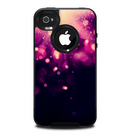 The Dark Purple with Desending Lightdrops Skin for the iPhone 4-4s OtterBox Commuter Case