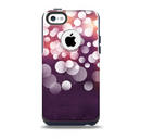 The Dark Purple with Glistening Unfocused Light Skin for the iPhone 5c OtterBox Commuter Case