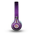 The Dark Purple with Sketched Floral Pattern Skin for the Beats by Dre Mixr Headphones