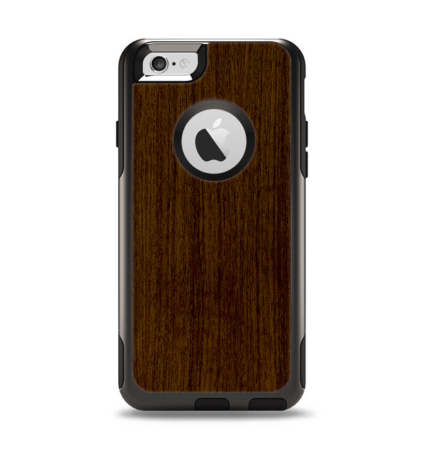 The Dark Quartered Wood Apple iPhone 6 Otterbox Commuter Case Skin Set
