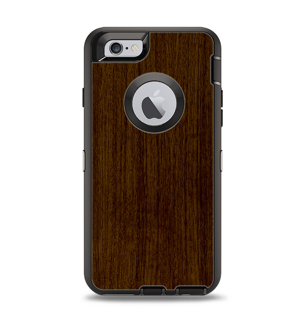 The Dark Quartered Wood Apple iPhone 6 Otterbox Defender Case Skin Set