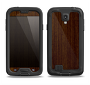 The Dark Quartered Wood Samsung Galaxy S4 LifeProof Fre Case Skin Set