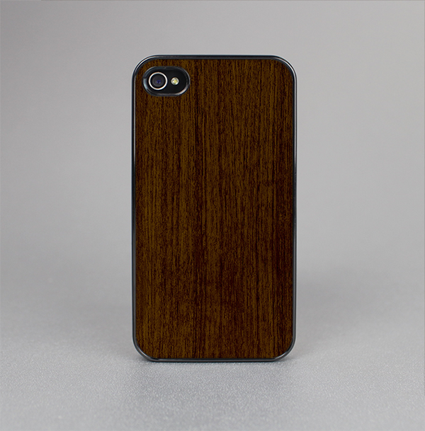 The Dark Quartered Wood Skin-Sert for the Apple iPhone 4-4s Skin-Sert Case
