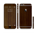 The Dark Quartered Wood Sectioned Skin Series for the Apple iPhone 6s Plus