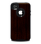 The Dark Quartered Wood Skin for the iPhone 4-4s OtterBox Commuter Case