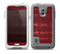 The Dark Red Highlighted Lace Pattern Skin for the Samsung Galaxy S5 frē LifeProof Case