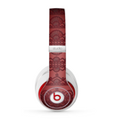 The Dark Red Highlighted Lace Pattern Skin for the Beats by Dre Studio (2013+ Version) Headphones