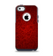 The Dark Red Spiral Pattern V23 Apple iPhone 5c Otterbox Commuter Case Skin Set
