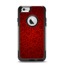 The Dark Red Spiral Pattern V23 Apple iPhone 6 Otterbox Commuter Case Skin Set