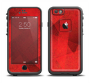 The Dark Red with Translucent Shapes Apple iPhone 6/6s LifeProof Fre Case Skin Set