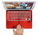 The Dark Red with Translucent Shapes Skin Set for the Apple MacBook Pro 15" with Retina Display