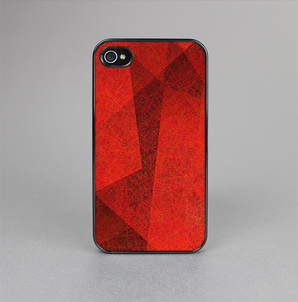 The Dark Red with Translucent Shapes Skin-Sert for the Apple iPhone 4-4s Skin-Sert Case