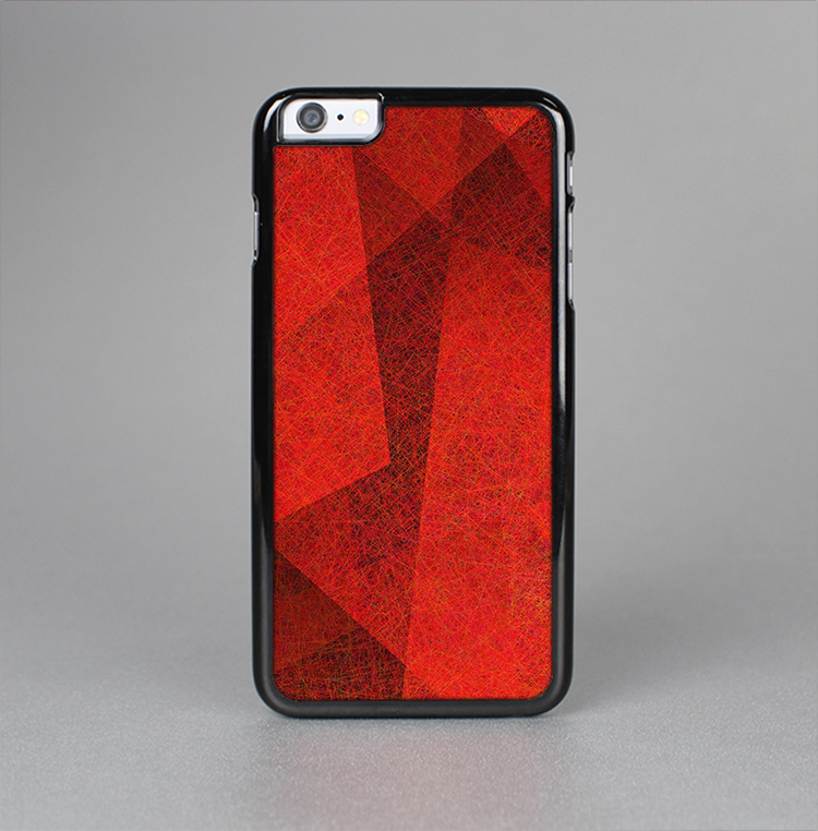 The Dark Red with Translucent Shapes Skin-Sert Case for the Apple iPhone 6 Plus