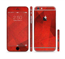 The Dark Red with Translucent Shapes Sectioned Skin Series for the Apple iPhone 6s Plus