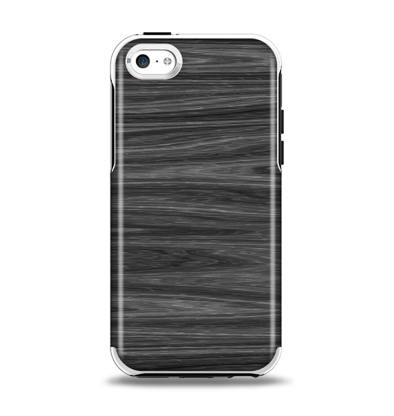 The Dark Slate Wood Apple iPhone 5c Otterbox Symmetry Case Skin Set