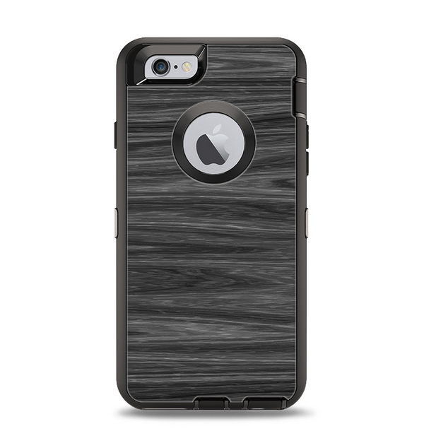 The Dark Slate Wood Apple iPhone 6 Otterbox Defender Case Skin Set