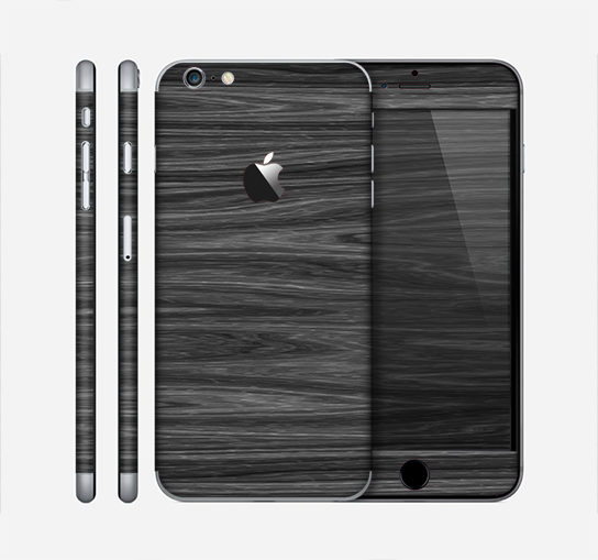 The Dark Slate Wood Skin for the Apple iPhone 6 Plus