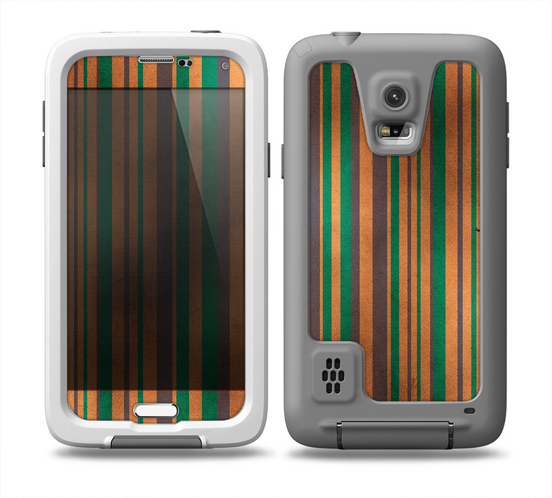 The Dark Smudged Vertical Stripes Skin for the Samsung Galaxy S5 frē LifeProof Case