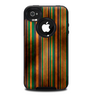 The Dark Smudged Vertical Stripes Skin for the iPhone 4-4s OtterBox Commuter Case