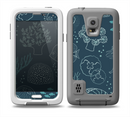 The Dark Teal Sea Creature Icons Skin for the Samsung Galaxy S5 frē LifeProof Case