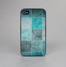 The Dark Teal Tiled Pattern V2 Skin-Sert for the Apple iPhone 4-4s Skin-Sert Case