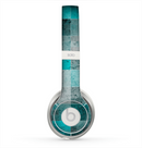 The Dark Teal Tiled Pattern V2 Skin for the Beats by Dre Solo 2 Headphones