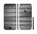The Dark Vector Horizontal Wood Planks Sectioned Skin Series for the Apple iPhone 6