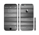 The Dark Vector Horizontal Wood Planks Sectioned Skin Series for the Apple iPhone 6s Plus