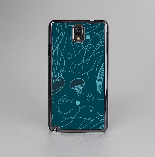 The Dark Vector Teal Jelly Fish Skin-Sert Case for the Samsung Galaxy Note 3